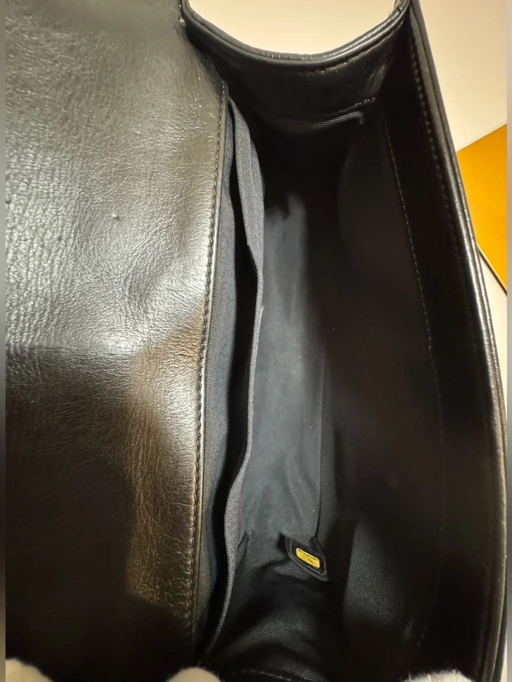 Chanel Quilted Medium Boy Bag In Black Calfskin Leather W Ruthenium Hardware